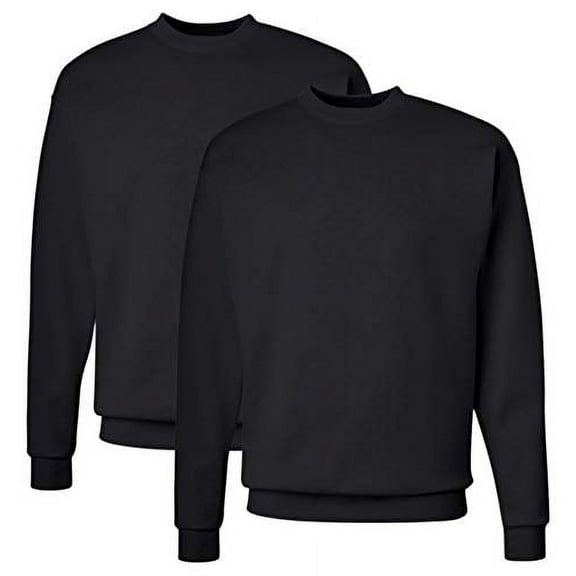 Hanes Comfortblend Crew Sweatshirt (Pack of 2) 2 Black