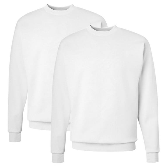 Hanes Comfortblend Crew Sweatshirt (Pack of 2) 2 White