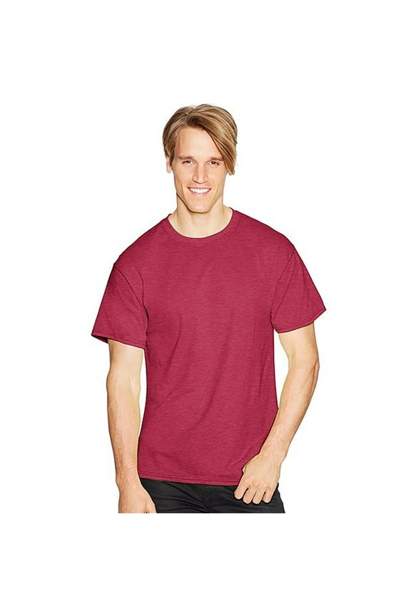 Comfortblend&Reg; Ecosmart&Reg; Crewneck Men's T-Shirt , 5170 , Heather Red , Large