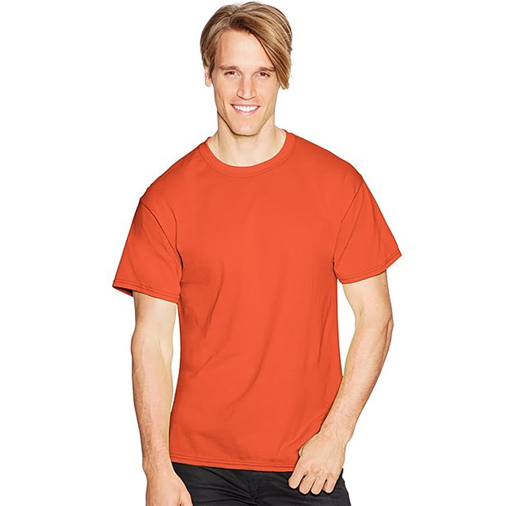 Hanes Comfortblend& Ecosmart& Crewneck Men's TShirt , 5170 , Orange