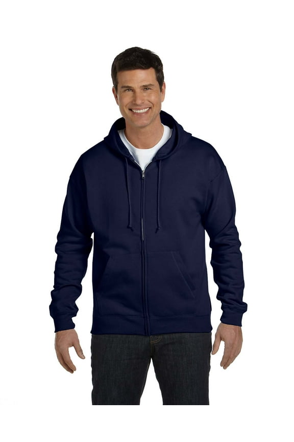 Comfortblend&Reg; Ecosmart&Reg; Full Zip Hoodie , P180 , Navy , X-Large