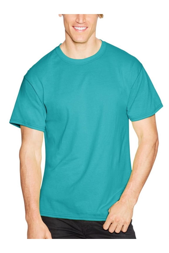 Comfortblend Short Sleeve 50/50 Crewneck T-Shirt, Teal, Large