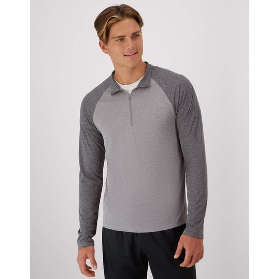 Hanes Cool DRI Men's Quarter Zip Pullover Long Sleeve Cool DRI Lightweight UPF rating of 40