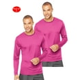 thumbnail image 1 of Hanes - Cool DRI Long Sleeve Performance T-Shirt - 482L, 3X, Wow Pink, 1 of 1