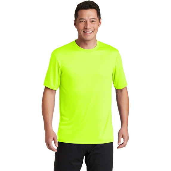 Hanes - Cool DRI Performance T-Shirt - 4820, Safety Green, M, Pack Of 2, Mens Workout Shirts