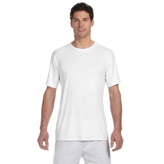 Hanes - Cool DRI Performance T-Shirt - 4820, White, L, Pack Of 5, Hanes Mens T-Shirts