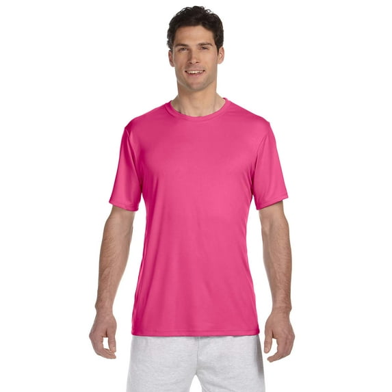 Hanes - Cool DRI Performance T-Shirt - 4820, Wow Pink, L, Pack Of 2, Hanes Mens T-Shirts
