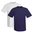 thumbnail image 1 of Hanes Cool DRI® TAGLESS® Men`s T-Shirt (Pack of 2) (1 Navy / 1 White), 1 of 1