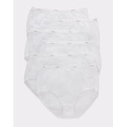 Hanes Cotton Brief Underwear 6-Pack Moisture-Wicking Womens