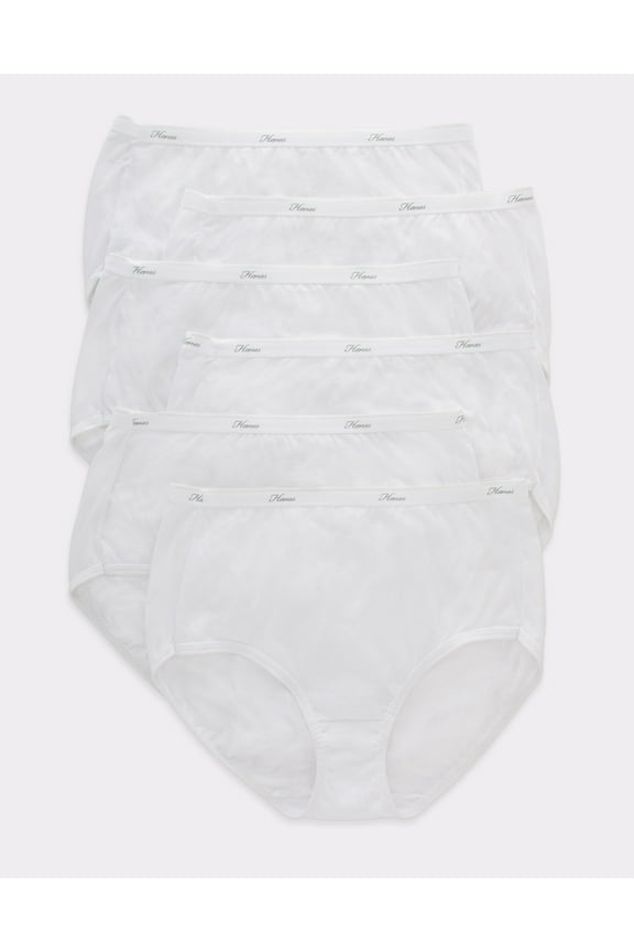 Cotton Brief Underwear 6-Pack Moisture-Wicking Women's