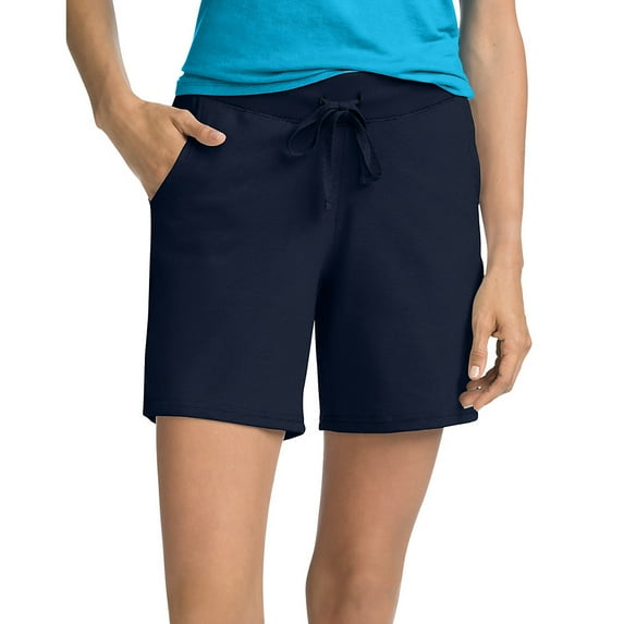 Hanes Cotton Jersey Pocket Shorts (Women's S-XL)