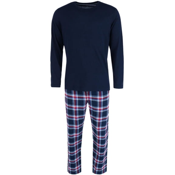 Hanes  Cotton Long Sleeve Shirt and Flannel Pajama Pants (Men)