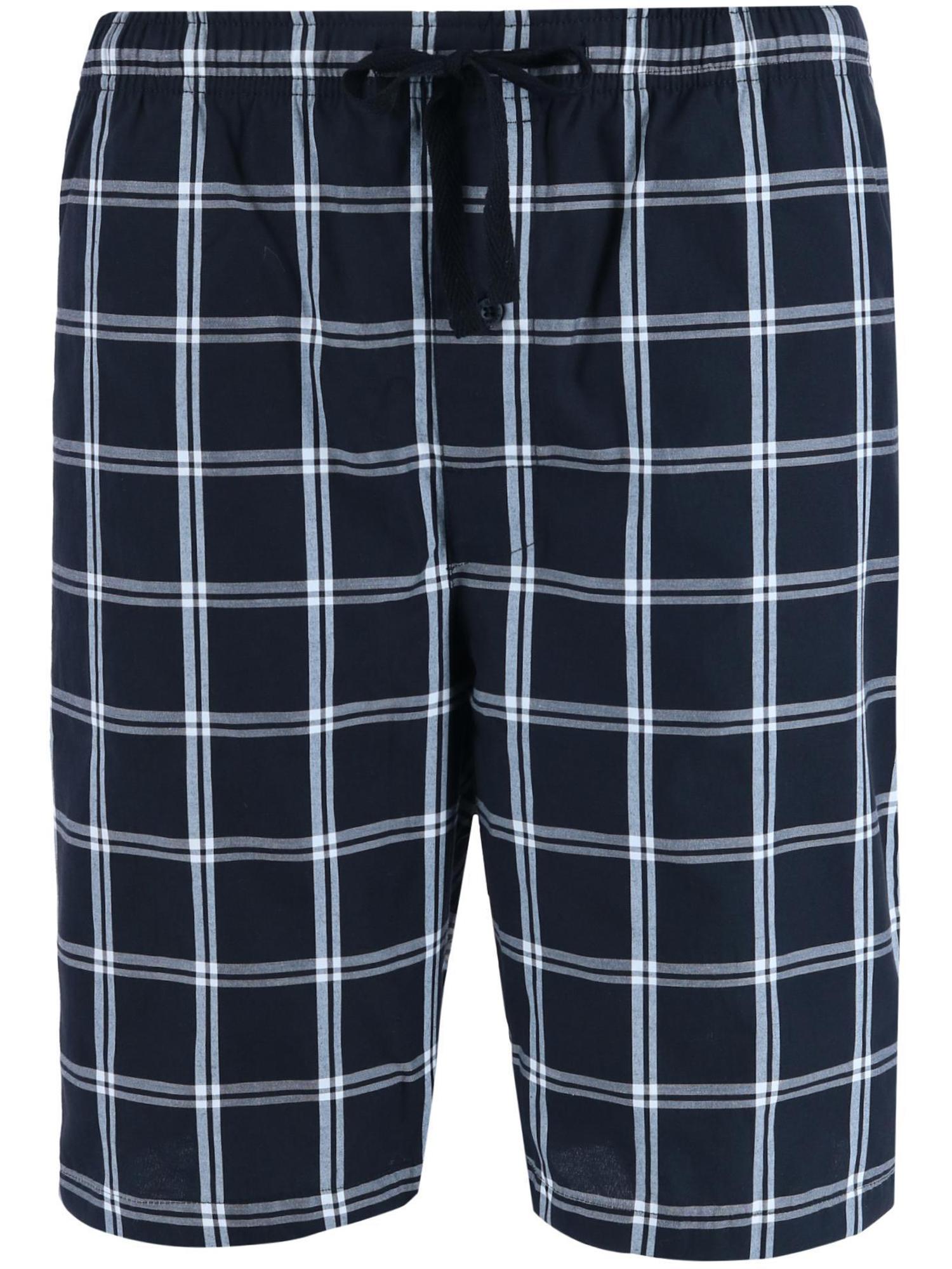 Hanes Cotton Madras Drawstring Sleep Pajama Shorts (Men)