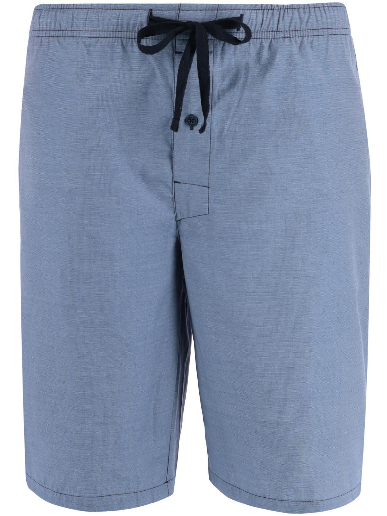 Hanes Cotton Madras Drawstring Sleep Pajama Shorts (Men)