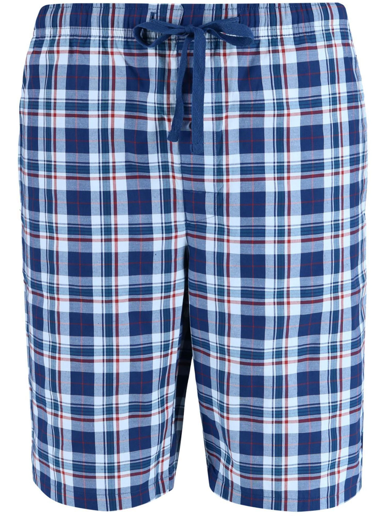 Hanes Cotton Madras Drawstring Sleep Pajama Shorts (Men) - Walmart.com