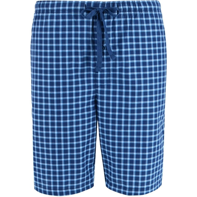Hanes Cotton Madras Drawstring Sleep Pajama Shorts (Men)