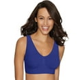 thumbnail image 1 of Hanes Cozy Seamless Women's Wireless Bra Clematis Blue 3XL, 1 of 3