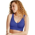 thumbnail image 1 of Hanes Cozy Seamless Women's Wireless Bra Clematis Blue S, 1 of 3