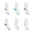 thumbnail image 1 of Hanes Crew Socks 6 Pack  Women Cool Comfort Mid Calf Cushioned Cotton Blend Wick, 1 of 6