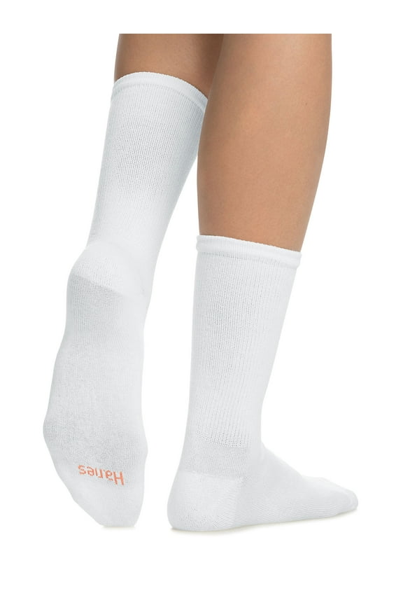 Crew Socks 6-Pack Women's Ultimate ComfortSoft Comfort Toe Black or White