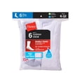 thumbnail image 1 of Hanes Crew Socks Mens 6 Pack Cushion  FreshIQ  Athletic size 6-12 Black Grey White, 1 of 4