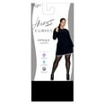 thumbnail image 1 of Hanes Curves Control Top Opaque Tights Black 3X/4X Women's, 1 of 4