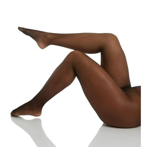 Hanes Curves Fishnet Tights Black 3X/4X Women's