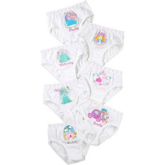 Hanes Days of Week Underwear, 7-Pack (Toddler Girls)