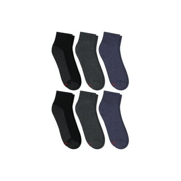 Hanes Double Tough Men's Ankle Socks, Max Cushion, 6-Pairs