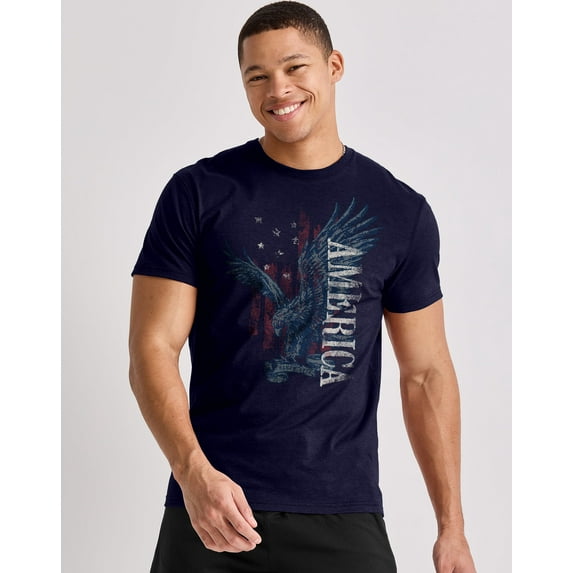 Hanes Men's Eagle America Graphic Tee S