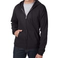 thumbnail image 1 of Hanes EcoSmart Full-Zip Hooded Sweatshirt, Soft Fleece Hoodie, Zip-Up Jacket with Pockets, Black, S, 1 of 5