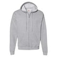 thumbnail image 1 of Hanes EcoSmart Full-Zip Hooded Sweatshirt, Soft Fleece Hoodie, Zip-Up Jacket with Pockets, Light Steel, L, 1 of 4