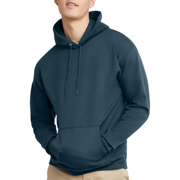 Hanes EcoSmart Hoodie, Midweight Fleece, Pullover Hooded Sweatshirt for Men