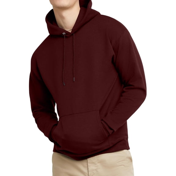 Hanes EcoSmart Hoodie, Midweight Fleece, Pullover Hooded Sweatshirt for Men