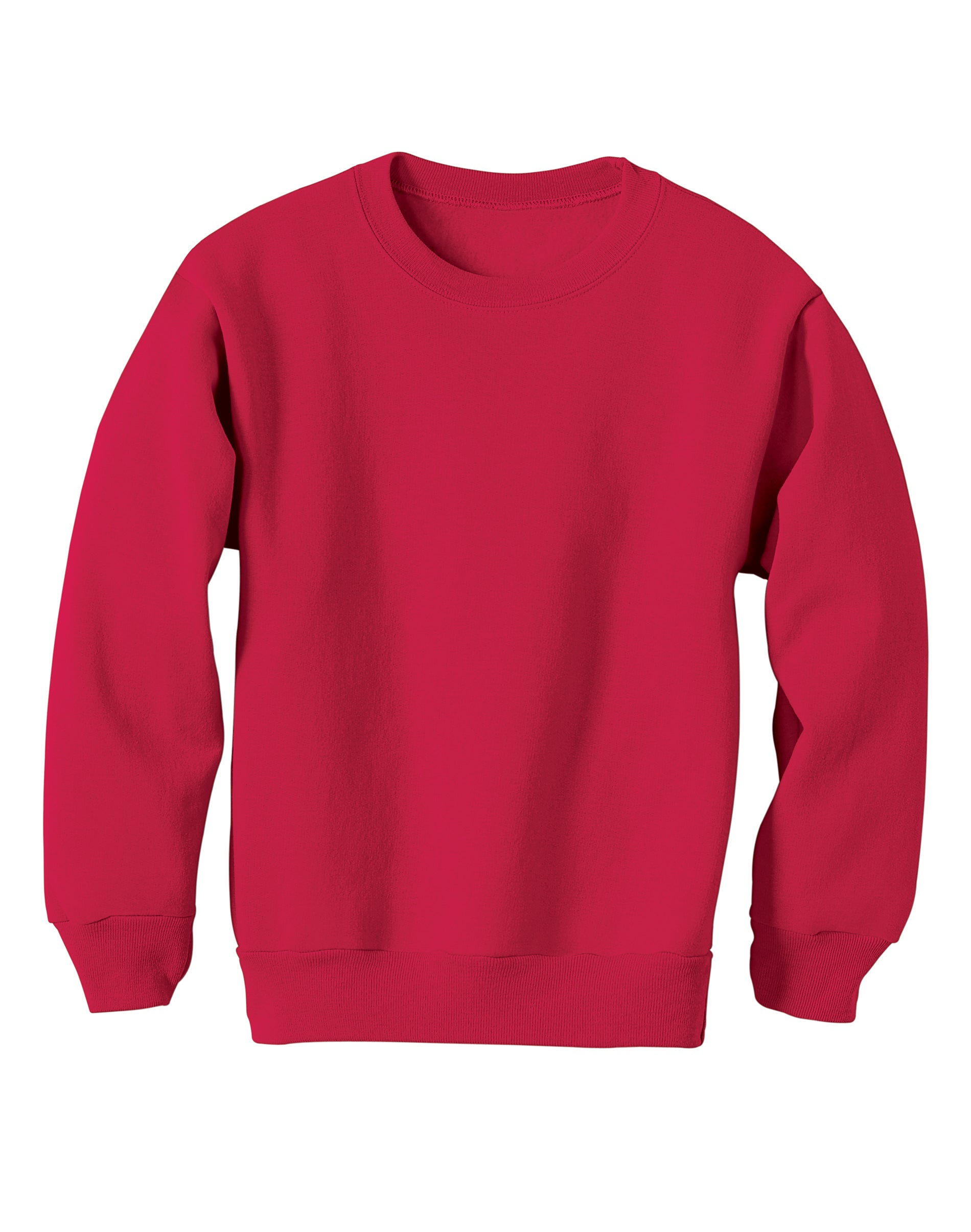 Hanes EcoSmart Kids' Crewneck Sweatshirt Deep Red M - image 1 of 2