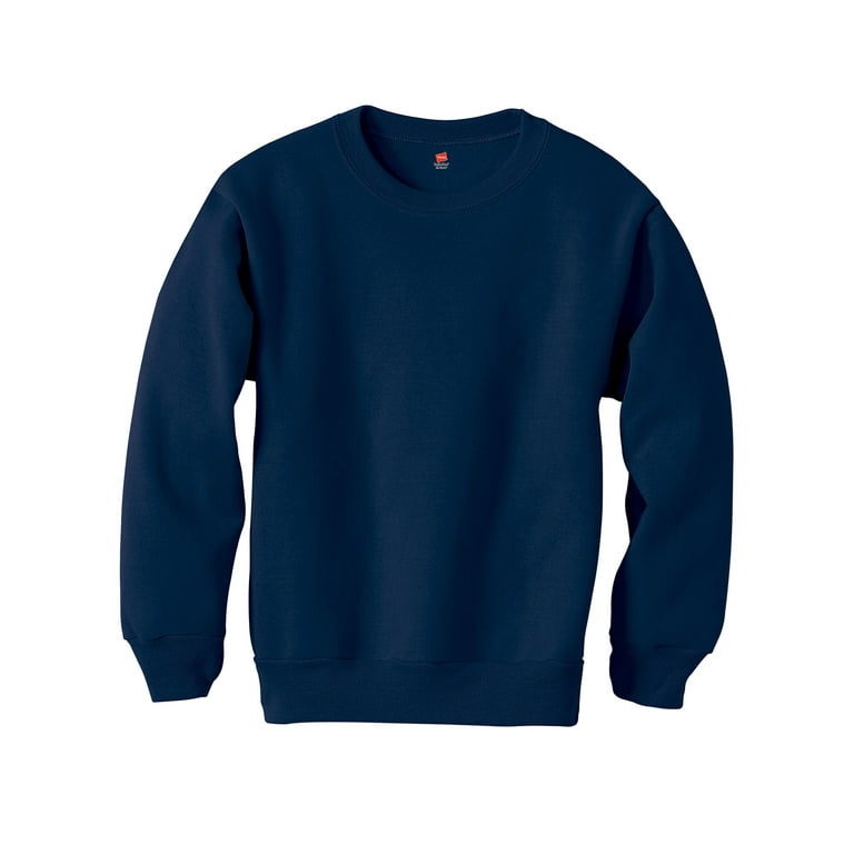 Hanes EcoSmart Kids Crewneck Sweatshirt Navy M