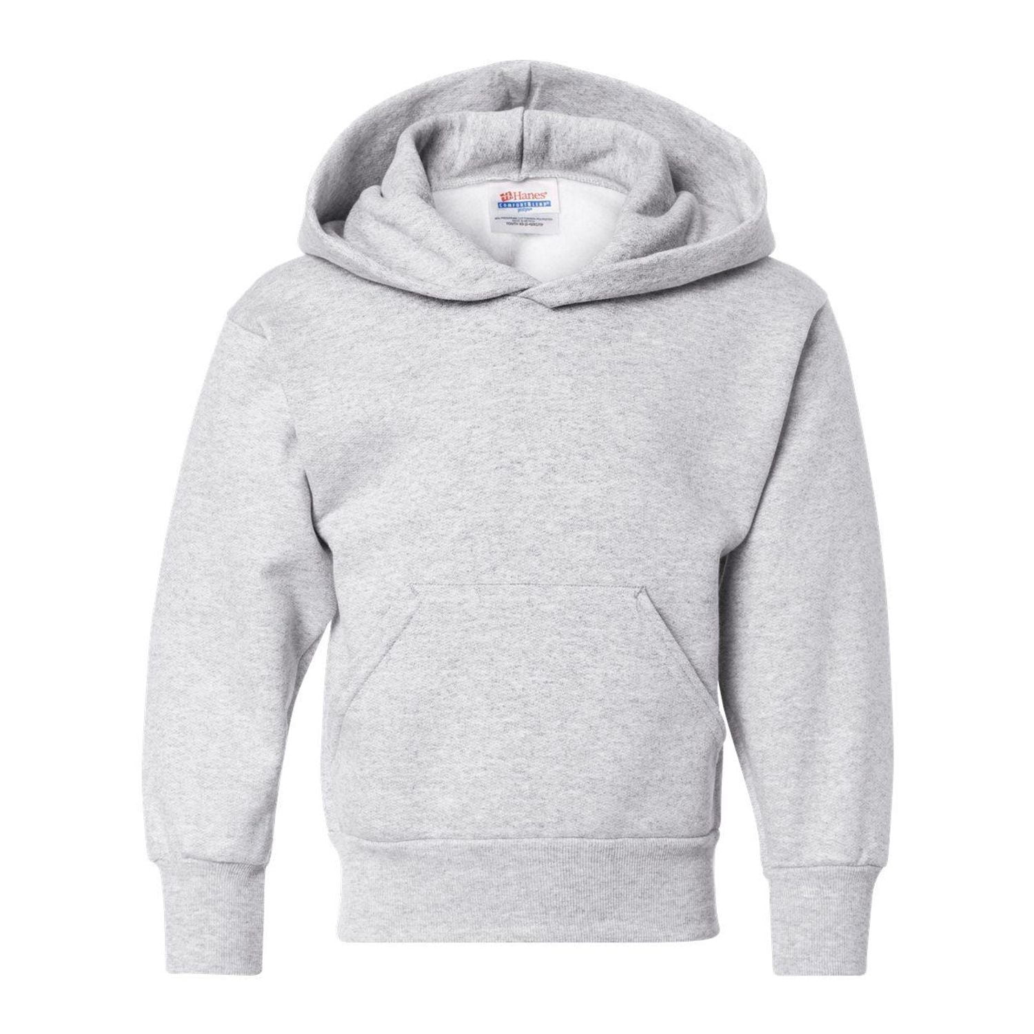 Hanes EcoSmart Kids' Fleece Pullover Hoodie Ash M