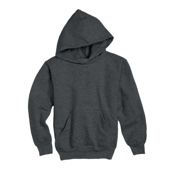 Hanes EcoSmart Kids' Fleece Pullover Hoodie Charcoal Heather S