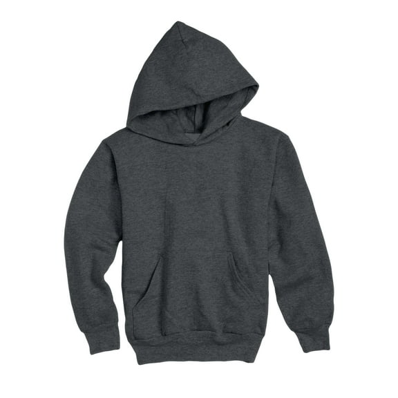 Hanes EcoSmart Kids' Fleece Pullover Hoodie Charcoal Heather XL