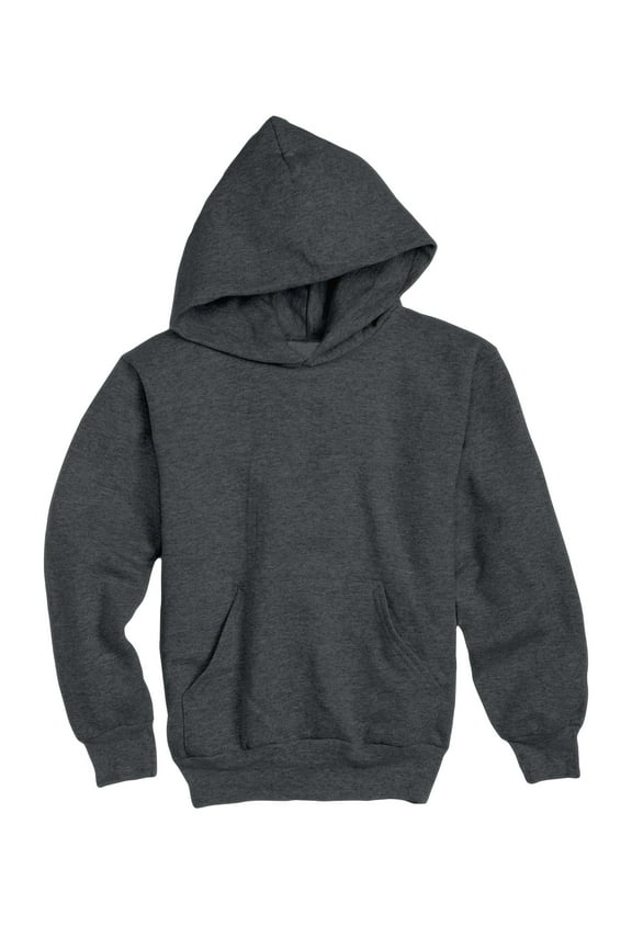 EcoSmart Kids' Fleece Pullover Hoodie Charcoal Heather XS