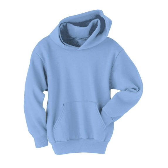 Hanes EcoSmart Kids' Fleece Pullover Hoodie Light Blue L