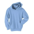 thumbnail image 1 of Hanes EcoSmart Kids' Fleece Pullover Hoodie Light Blue XL, 1 of 2
