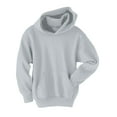 thumbnail image 1 of Hanes EcoSmart Kids' Fleece Pullover Hoodie Light Steel S, 1 of 2
