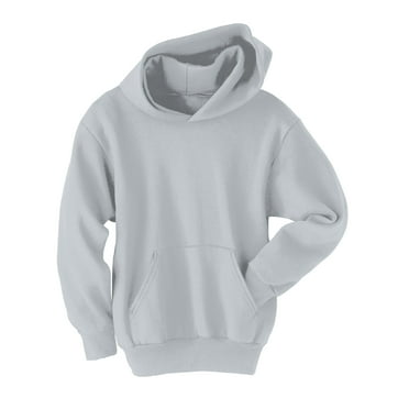 Hanes EcoSmart Kids' Fleece Pullover Hoodie Light Steel S