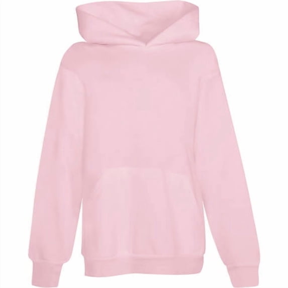 Hanes EcoSmart Kids' Fleece Pullover Hoodie Pale Pink S