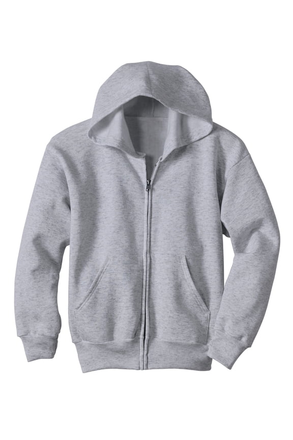 EcoSmart Kids' Full-Zip Hooded Jacket Light Steel XL