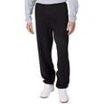 thumbnail image 1 of Hanes EcoSmart Men's Fleece Sweatpants, Comfortable, Soft Cotton Blend Lounge Pants, Black, XL, 1 of 6