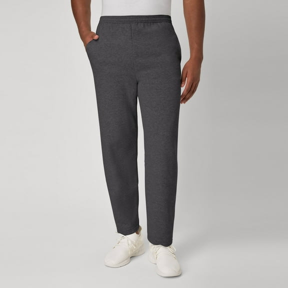 Hanes EcoSmart Men's Fleece Sweatpants with Pockets, 30.5" Smoke Gray 2XL