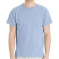 thumbnail image 1 of Hanes EcoSmart Men's Short Sleeve T-Shirt, Crewneck Classic Fit Tee, Cotton-Poly, Light Blue, M, 1 of 5
