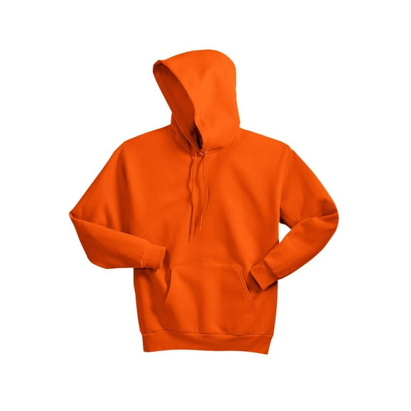 Hanes EcoSmart Pullover Hooded Sweatshirt, Orange L